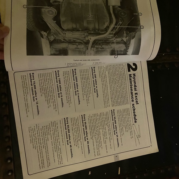 Haynes Hyundai Excel 1986-1993 automotive repair manual 1552 - Picture 9 of 12